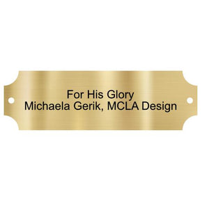 Brass Plate, 3.25″ x 1″, with screw holes