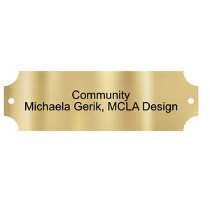Brass Plate, 3.25″ x 1″, with screw holes