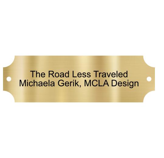 Brass Plate, 3.25″ x 1″, with screw holes
