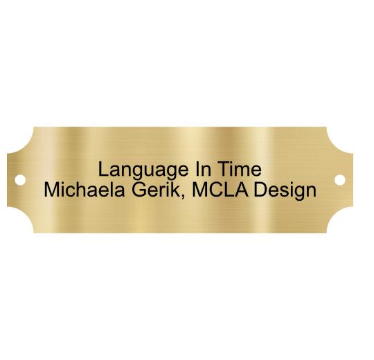 Brass Plate, 3.25″ x 1″, with screw holes